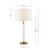 Ruperta Table Lamp Antique Bronze and Marble  With Shade