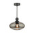 Pendant Matt Black with Smoked Glass