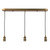 3 Light E14 Bar Suspension Antique Bronze
