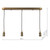 3 Light E14 Bar Suspension Antique Bronze