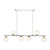 Spiral 6 Light Bar Pendant Polished Chrome With Clear/Opal Glass