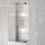 Tobiah 2 Light Bathroom Wall Light Polished Chrome and Glass IP44