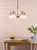 Valora 5 Light Pendant Antique Bronze and Ribbed Glass