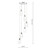 Valora 6 Light Cluster Pendant Polished Nickel and Ribbed Glass
