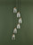 Valora 6 Light Cluster Pendant Antique Bronze and Ribbed Glass