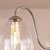 Valora 3 Light Semi-Flush Polished Nickel and Ribbed Glass