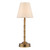 Wyman Table Lamp Antique Bronze With Linen Shade LED