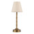 Wyman Table Lamp Antique Bronze With Linen Shade LED