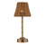 Wyman Rechargeable Table Lamp Antique Bronze With Rattan Shade LED