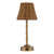 Wyman Rechargeable Table Lamp Antique Bronze With Rattan Shade LED