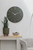 Karlsson Esmerado Wall Clock 60cm Luxury Green on a wall