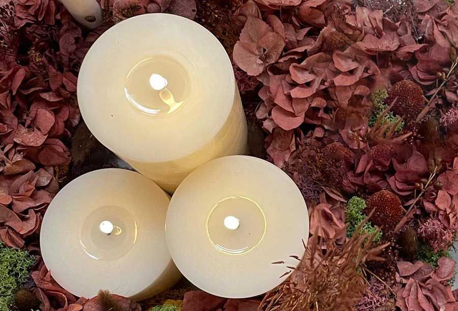 Fake Pillar Candle LED candle Deluxe Homeart