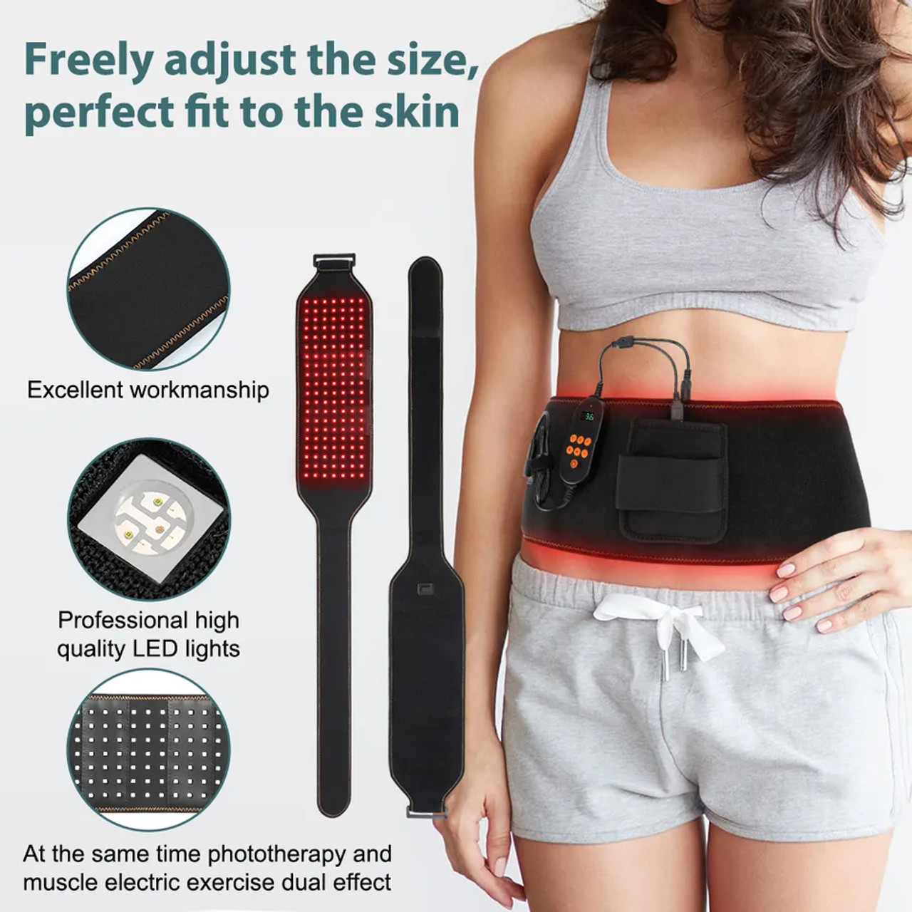 1 Summer Body Red Light Belt with EMS Muscle Stimultation