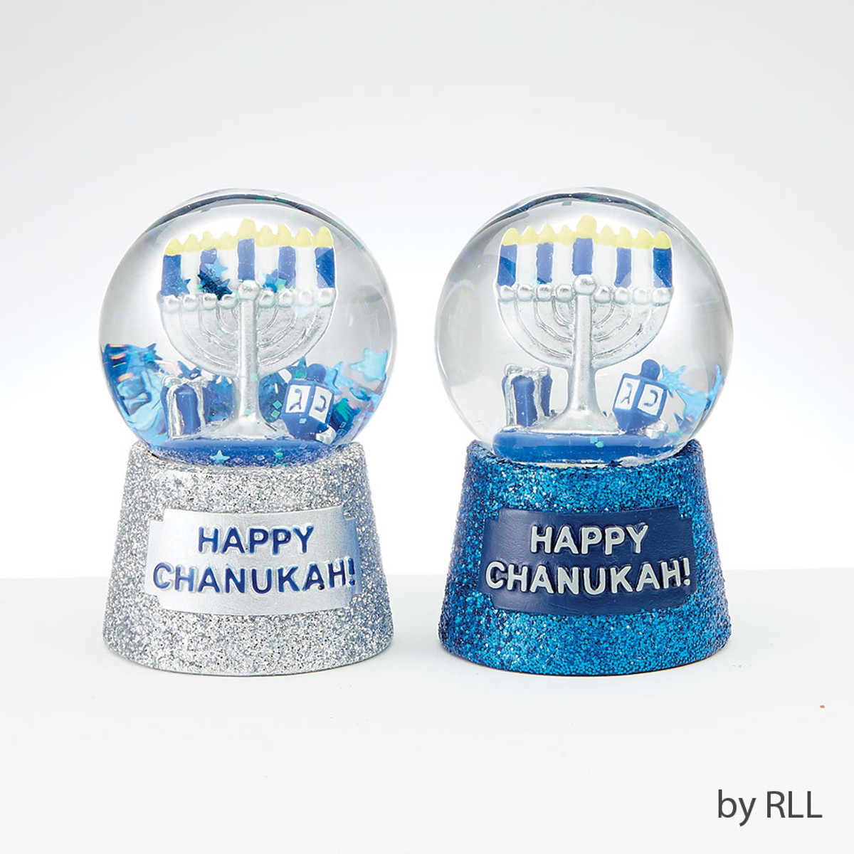 Mini Hand-Painted Chanukah Water Globe