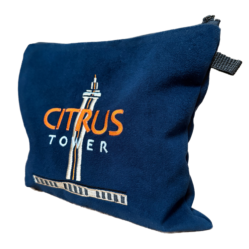 Handmade STBM Branded Accessory Bag: Citrus Tower Handmade STBM Branded Accessory Bag: Citrus Tower