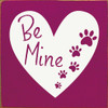 Be Mine (heart and paw prints)