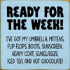 Ready for the Week! I've got my umbrella, mittens