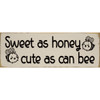 Sweet as honey, cute as can bee | Cute Nursery Signs 