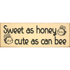 Sweet as honey, cute as can bee | Cute Nursery Signs