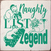 Naughty List Legend (cat) | Funny Christmas Signs