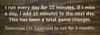 I run every day for 15 minutes...Funny Wood Sign | Sawdust City Signs