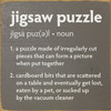Jigsaw puzzle - definition
