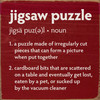 Jigsaw puzzle - definition | Funny Sawdust City Wood Signs