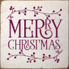 Merry Christmas (berry sprigs) | Sawdust City Wood Winter Signs