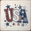USA - Fabric Scraps (2-color) | Sawdust City Patriotic Wood Signs
