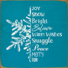 Cute Snowflake & Winter Sign | Sawdust City Wood Signs