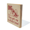OMG they got me a whole tree! (cat) | Sawdust City Wood Sign