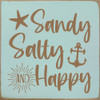 Sandy, salty, and happy | Sawdust City Wood Signs