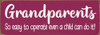 Grandparents - So easy to operate... | Sawdust City Wood Signs