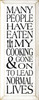 Many people have eaten my cooking..|Funny Kitchen Wood Sign With Famous Quotes | Sawdust City Wood Signs