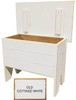 Small Indoor Storage Bench | Small 2' Storage Bench | In Old Cottage White