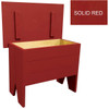 Small Indoor Storage Bench | Small 2' Storage Bench | In Solid Red