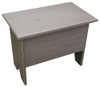 Small Indoor Storage Bench | Small 2' Storage Bench | In Old Anchor Gray