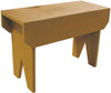 Small Wood Simple Bench | 2 ft Simple Bench | Shown in Old Gold