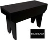 Small Wood Simple Bench | 2 ft Simple Bench | Shown in Solid Black