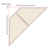 Top-Down diagram showing locker measurements