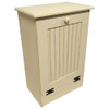 Small Wood Tilt-Out Trash Bin | Pine Furniture Made in the USA | Sawdust City Trash Bin in Old Cream