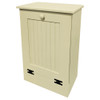 Small Wood Tilt-Out Trash Bin | Pine Furniture Made in the USA | Sawdust City Trash Bin in Solid Cream