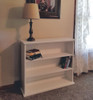 Small Hallway Bookcase | 3-Shelf Hall Bookcase  |  Sawdust City Bookshelf in Solid Cottage White