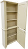 Solid Wood 2-piece Kitchen Pantry | Pine Kitchen Storage & Organization | Cream Freestanding Pantry