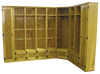 CUSTOM - Multi-Locker Entryway Storage | Custom Pine Lockers | Sawdust City Custom Furniture
