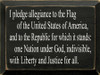 I pledge allegiance.. Justice for all. | USA Wood Sign | Sawdust City Wood Signs