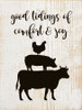 Good tidings of comfort and joy (farm animals) | Sawdust City Wood Signs