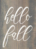 Hello Fall | Wood Fall Sign | Sawdust City Wood Signs