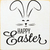 Happy Easter (Bunny Face)|Easter Wood  Sign| Sawdust City Wood Signs