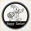 Happy Easter (Peter Rabbit)|Easter Wood  Sign| Sawdust City Wood Signs